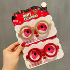 Christmas Glasses Frame for Women, Internet Celebrity Funny Reindeer Glasses, Funny Photo Props, Children's Small Gifts, Couple Decorations