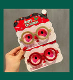 Christmas Glasses Frame for Women, Internet Celebrity Funny Reindeer Glasses, Funny Photo Props, Children's Small Gifts, Couple Decorations