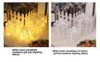 Cross-Border New Christmas Gift Box Three-Piece Set Foldable Glowing LED Light String Props Gift Box Ornament Decoration Light