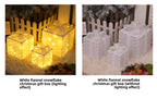 Cross-Border New Christmas Gift Box Three-Piece Set Foldable Glowing LED Light String Props Gift Box Ornament Decoration Light