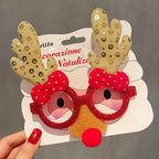 Christmas Glasses Frame for Women, Internet Celebrity Funny Reindeer Glasses, Funny Photo Props, Children's Small Gifts, Couple Decorations