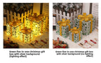 Cross-Border New Christmas Gift Box Three-Piece Set Foldable Glowing LED Light String Props Gift Box Ornament Decoration Light