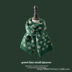 Chinese Red Zodiac Year Women's Scarf Red Versatile Christmas Scarf Winter Knitted Scarf New Year Scarf