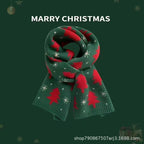 Chinese Red Zodiac Year Women's Scarf Red Versatile Christmas Scarf Winter Knitted Scarf New Year Scarf