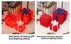 Cross-Border New Christmas Gift Box Three-Piece Set Foldable Glowing LED Light String Props Gift Box Ornament Decoration Light