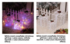 Cross-Border New Christmas Gift Box Three-Piece Set Foldable Glowing LED Light String Props Gift Box Ornament Decoration Light